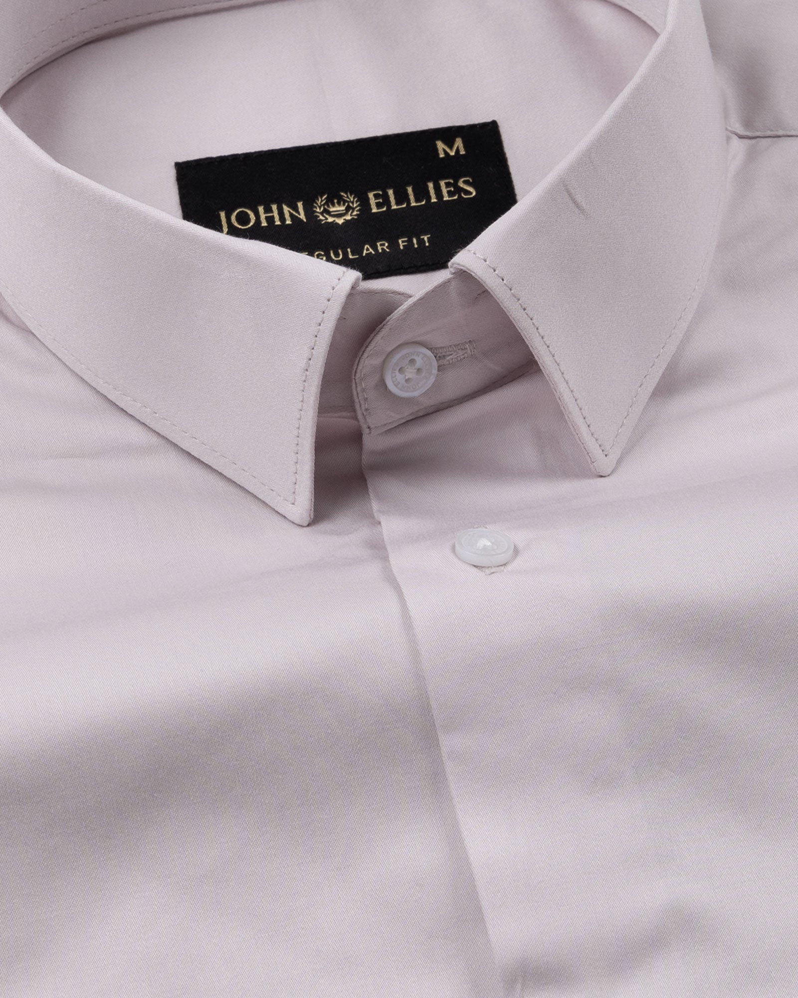 Ronwep Light Pink Plain Cotton Shirt - John Ellies