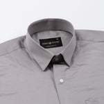 Ronwep Grey Plain Cotton Shirt - John Ellies