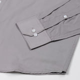 Ronwep Grey Plain Cotton Shirt - John Ellies