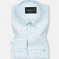 Quens Cyan Check Textured Shirt - John Ellies