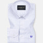 Quens Navy Blue Check Textured Shirt - John Ellies
