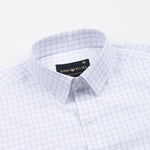 Quens Navy Blue Check Textured Shirt - John Ellies
