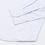 Quens Navy Blue Check Textured Shirt - John Ellies