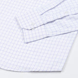 Quens Navy Blue Check Textured Shirt - John Ellies