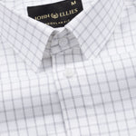 Quens Black Check Textured Shirt - John Ellies