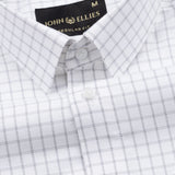 Quens Black Check Textured Shirt - John Ellies