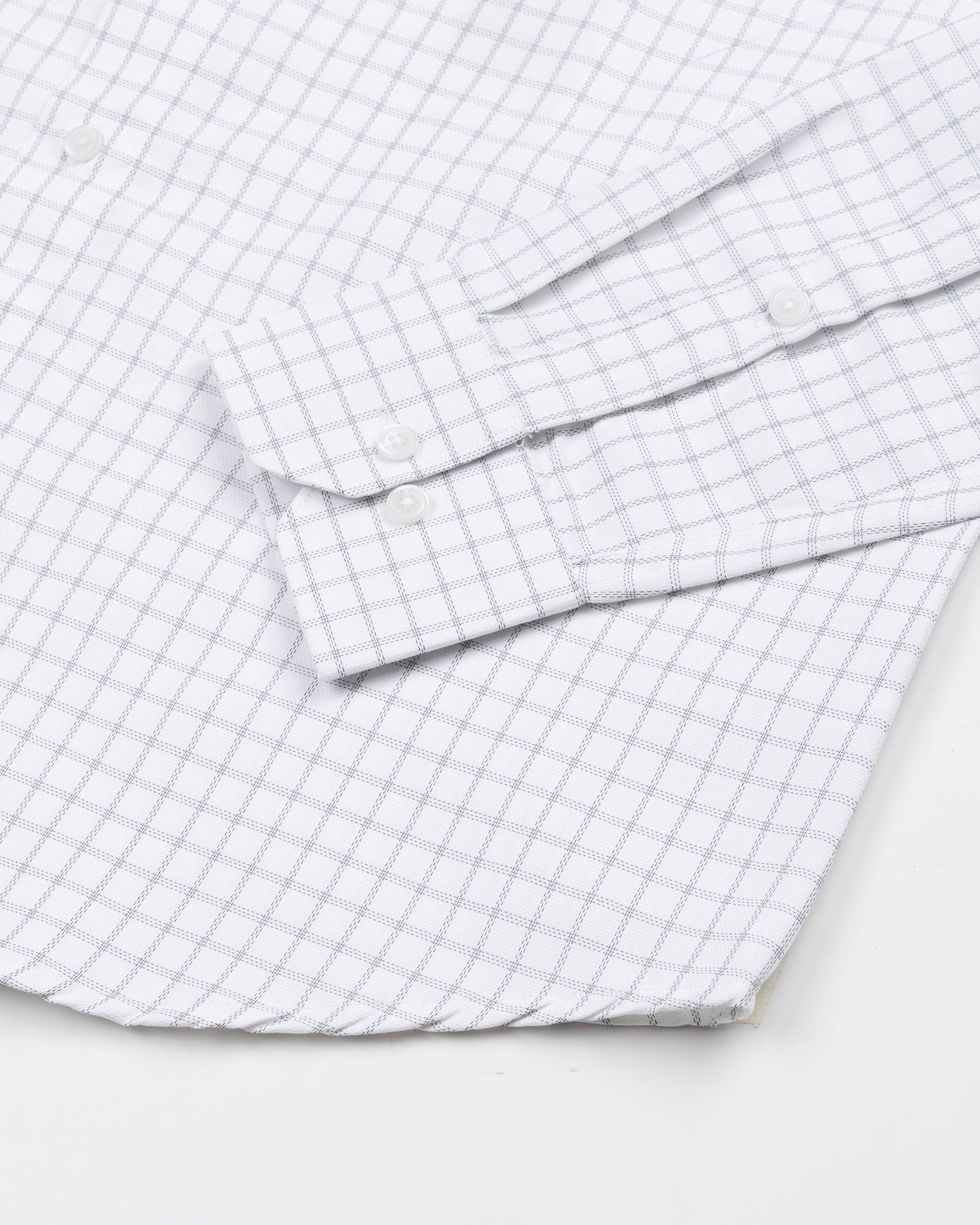 Quens Black Check Textured Shirt - John Ellies