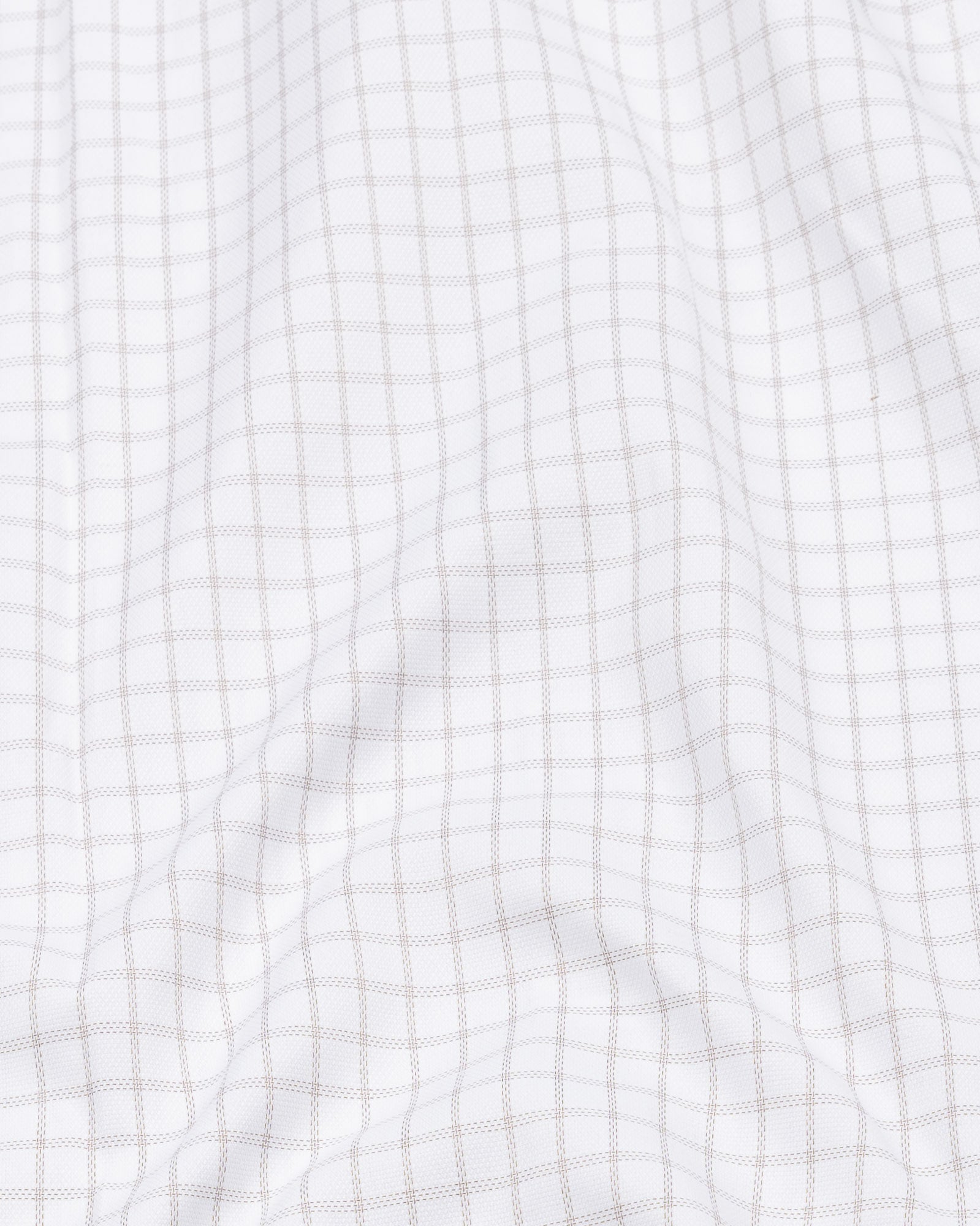 Quens Brown Check Textured Shirt - John Ellies