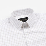 Quens Brown Check Textured Shirt - John Ellies