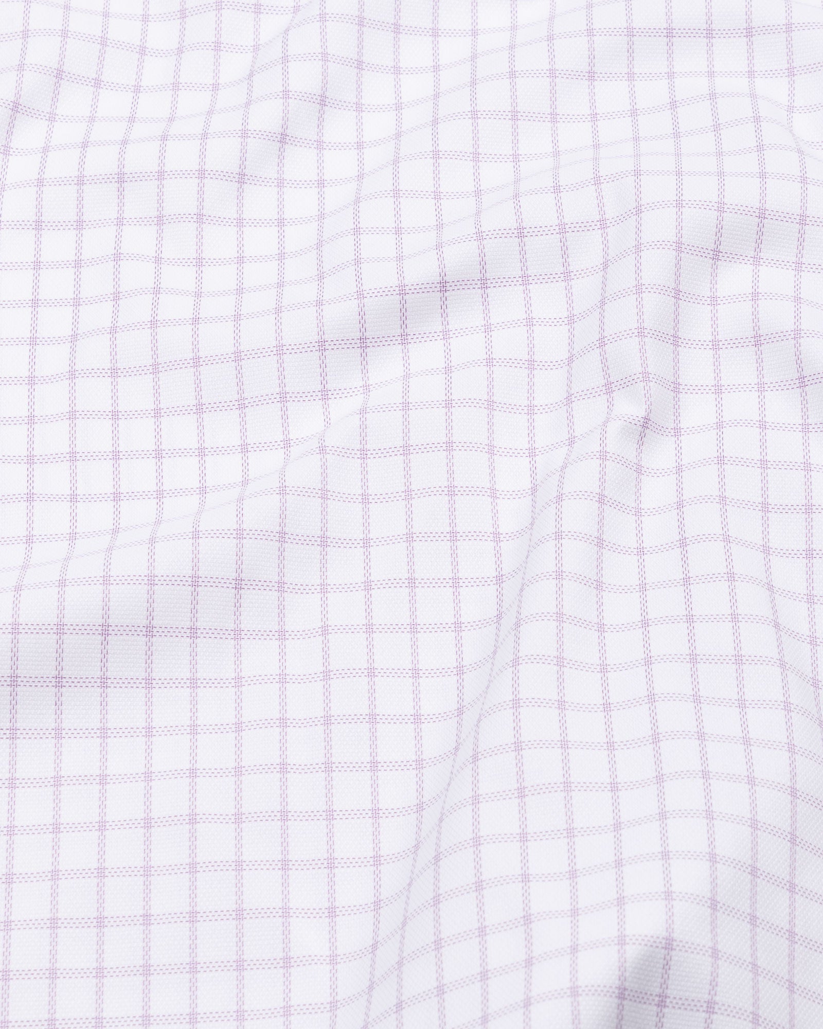 Quens Purple Check Textured Shirt - John Ellies