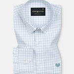 Quens Green Check Textured Shirt - John Ellies