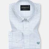 Quens Green Check Textured Shirt - John Ellies