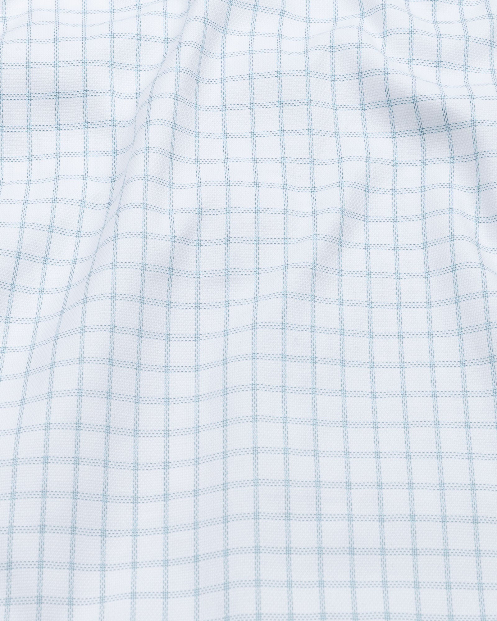 Quens Green Check Textured Shirt - John Ellies