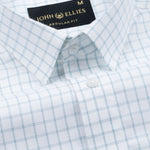 Quens Green Check Textured Shirt - John Ellies