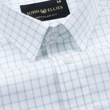 Quens Green Check Textured Shirt - John Ellies