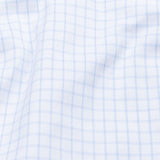 Quens Blue Check Textured Shirt - John Ellies