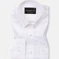 Mezock White Plain Textured Cotton Shirt - John Ellies
