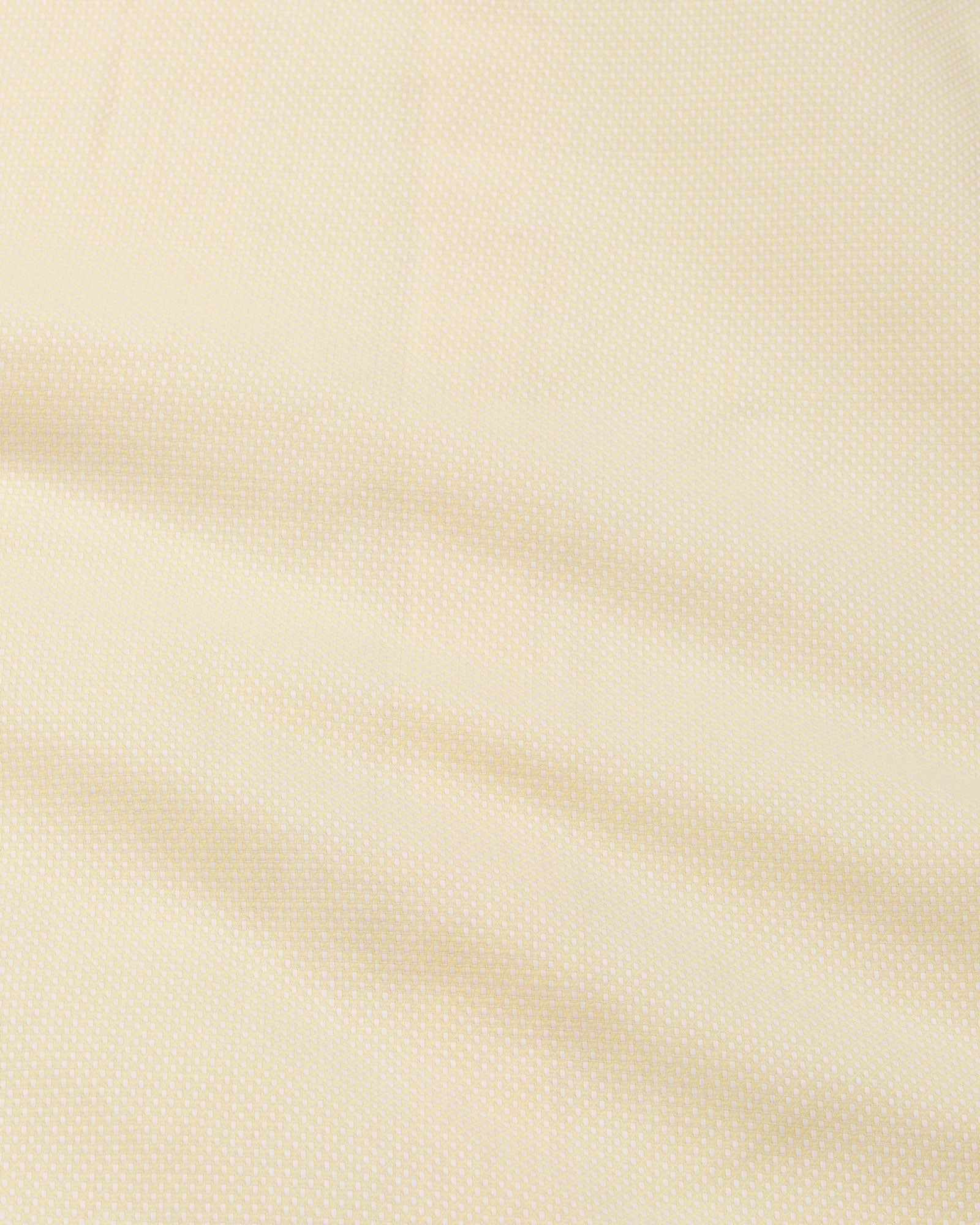 Mezock Yellow Plain Textured Cotton Shirt - John Ellies