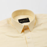 Mezock Yellow Plain Textured Cotton Shirt - John Ellies