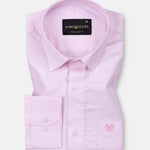 Mezock Pink Plain Textured Cotton Shirt - John Ellies