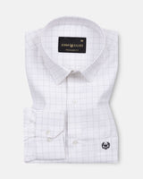 Juster Black Check Textured Cotton Shirt