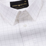Juster Black Check Textured Cotton Shirt - John Ellies