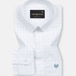 Juster Olive Check Textured Cotton Shirt - John Ellies