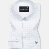 Juster Olive Check Textured Cotton Shirt - John Ellies