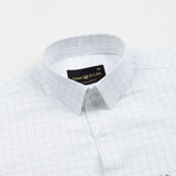 Juster Olive Check Textured Cotton Shirt - John Ellies