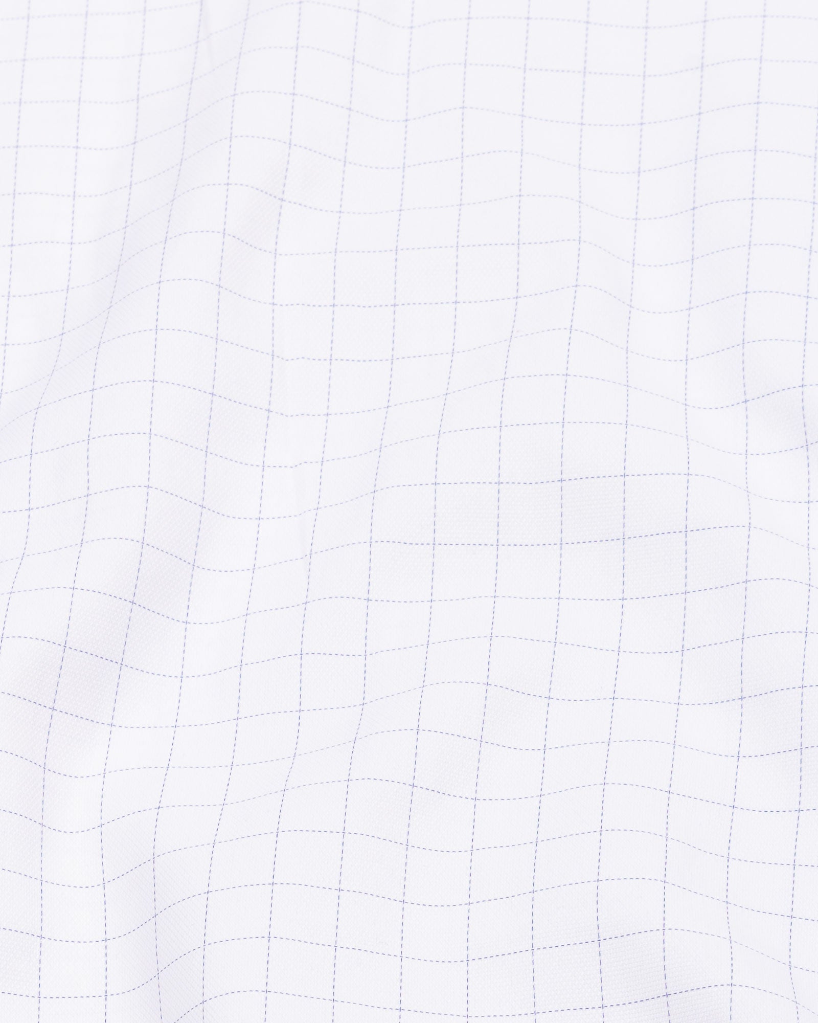 Juster Navy Blue Check Textured Cotton Shirt - John Ellies