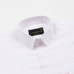 Juster Pink Check Textured Cotton Shirt - John Ellies