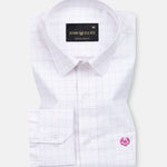 Juster Purple Check Textured Cotton Shirt - John Ellies