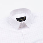 Juster Purple Check Textured Cotton Shirt - John Ellies