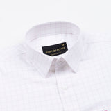 Juster Purple Check Textured Cotton Shirt - John Ellies