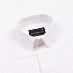 Juster Lavender Check Textured Cotton Shirt - John Ellies