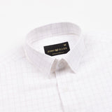 Juster Lavender Check Textured Cotton Shirt - John Ellies