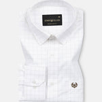 Juster Brown Check Textured Cotton Shirt - John Ellies