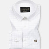 Juster Brown Check Textured Cotton Shirt - John Ellies