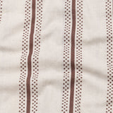 Trixan Brown Printed Strips Linen Shirt - John Ellies