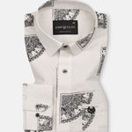 Trixan Black Printed Linen Shirt - John Ellies