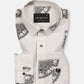 Trixan Black Printed Linen Shirt - John Ellies
