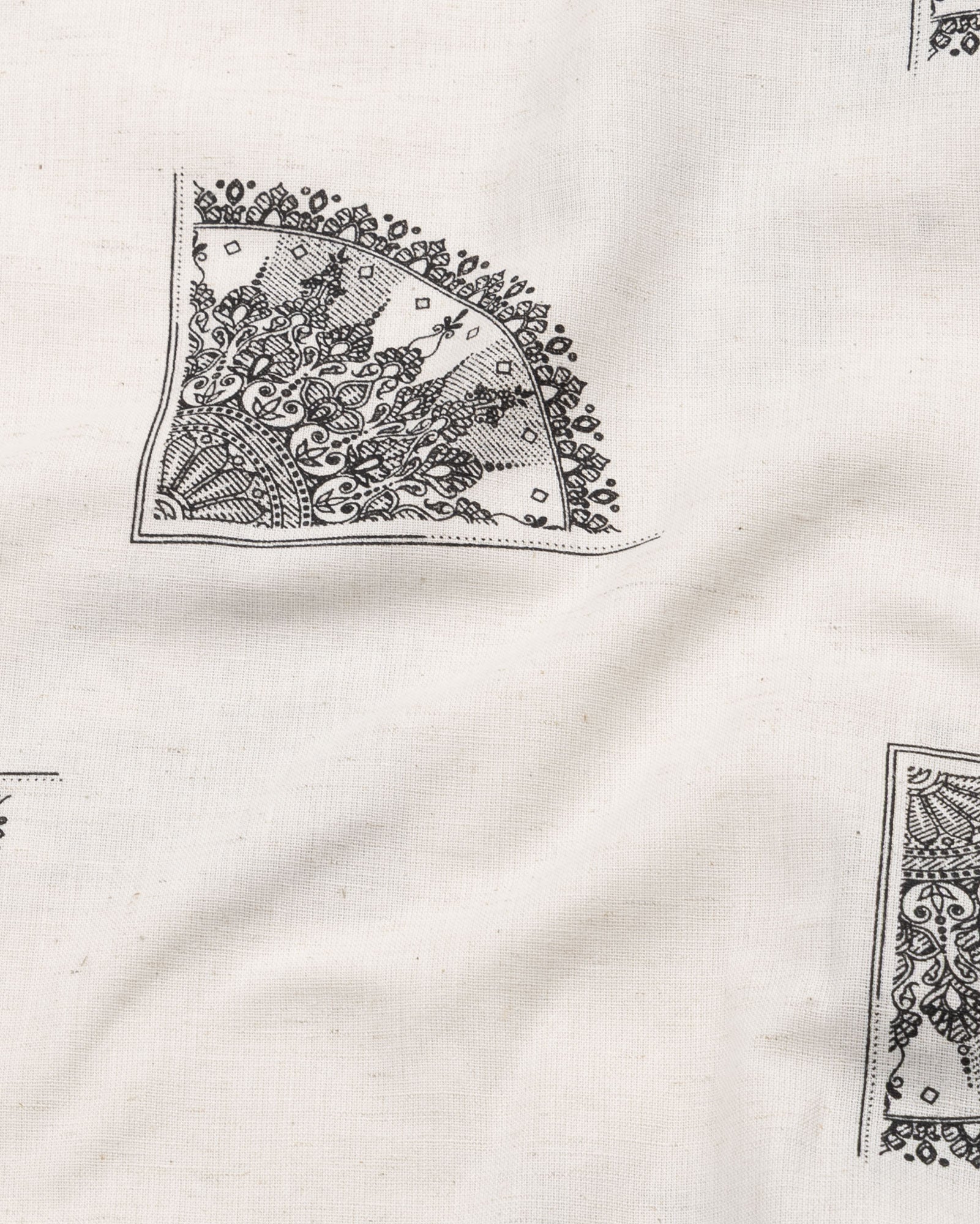 Trixan Black Printed Linen Shirt - John Ellies