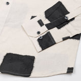 Trixan Black Cubes Printed Linen Shirt - John Ellies