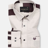 Trixan Maroon Cubes Printed Linen Shirt - John Ellies