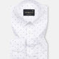 Meirox White Leaf Cotton Printed Shirt - John Ellies