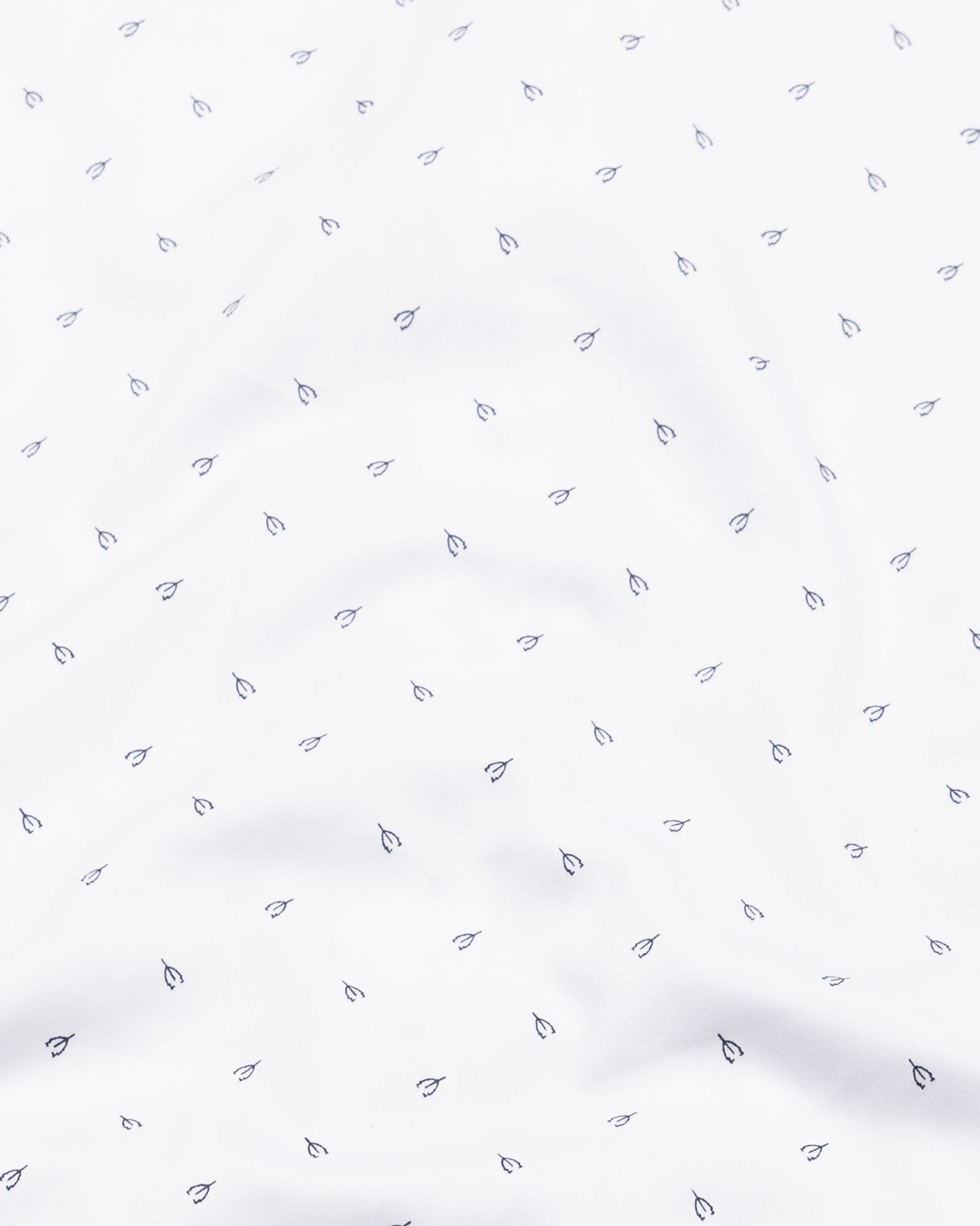 Meirox White Leaf Cotton Printed Shirt - John Ellies