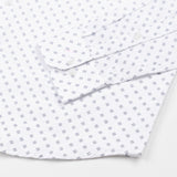 Meirox White Dash Grid Cotton Printed Shirt - John Ellies