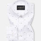 Meirox White Cube Cotton Printed Shirt - John Ellies