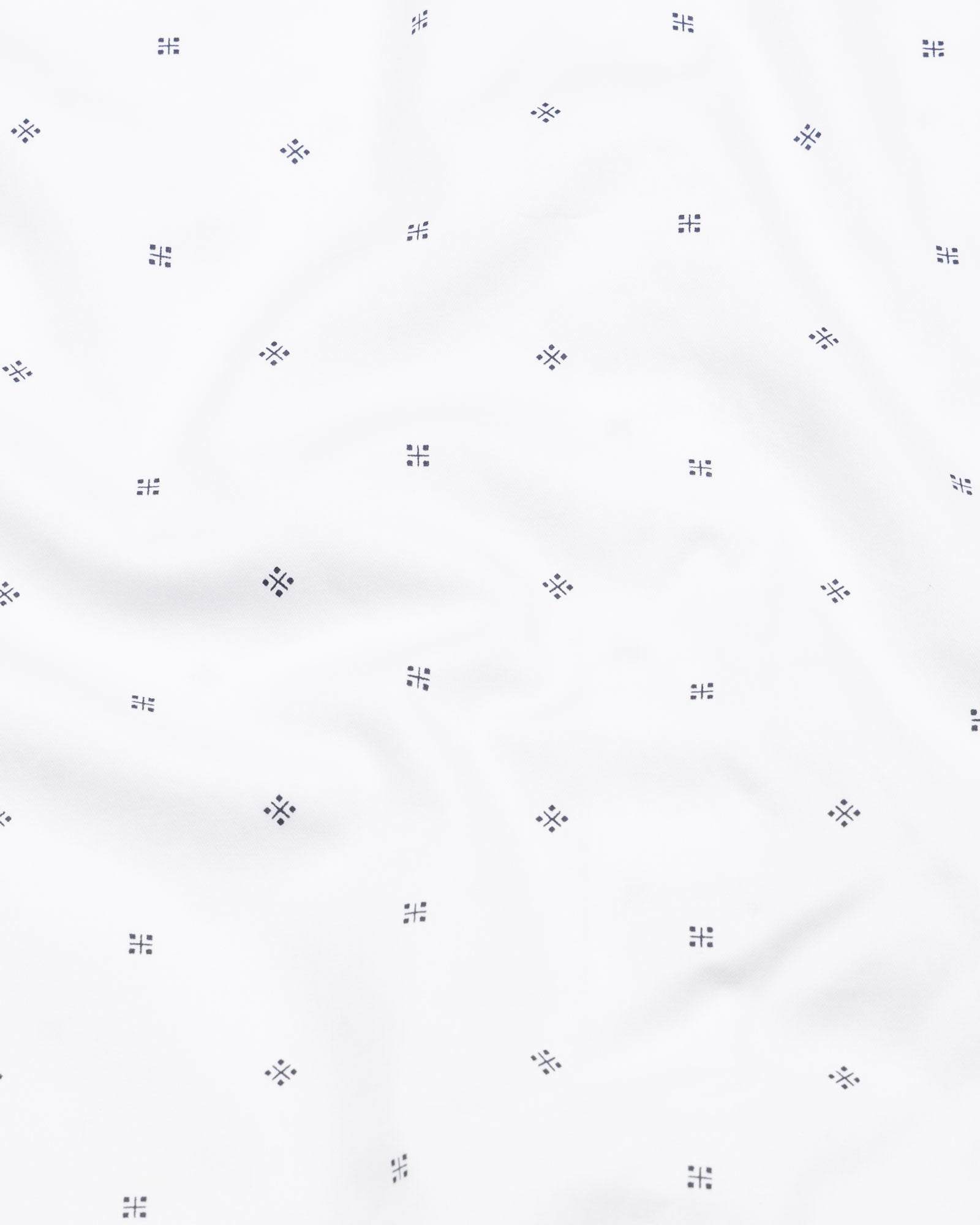 Meirox White Cube Cotton Printed Shirt - John Ellies