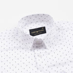 Meirox White Arrow Cotton Printed Shirt - John Ellies